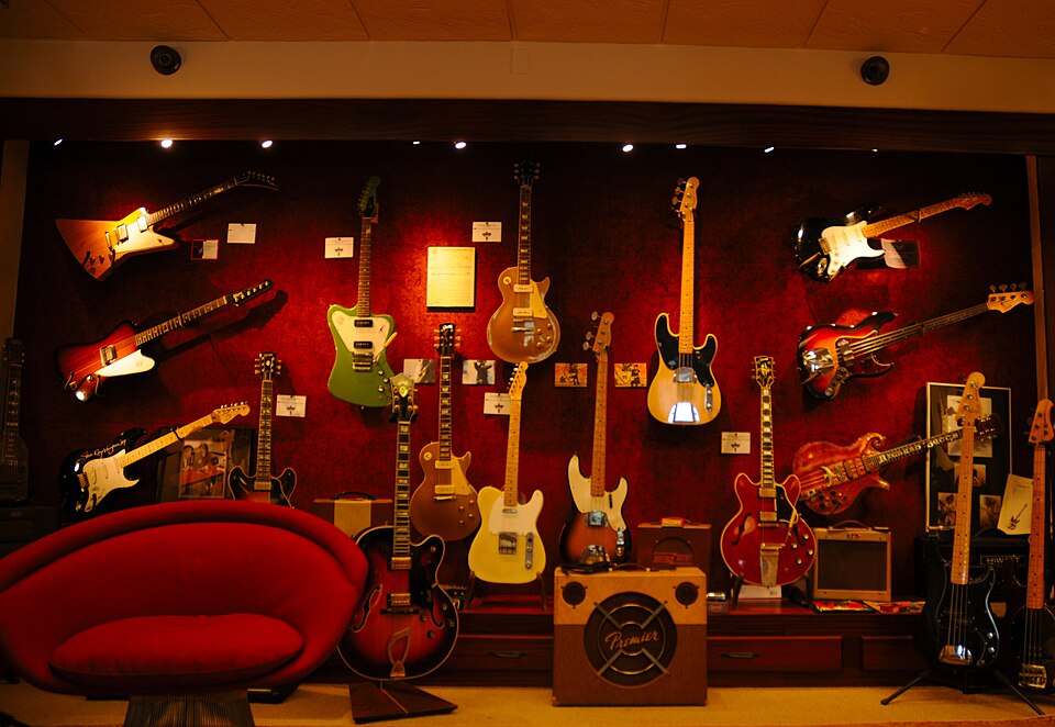 Vintage electric guitars